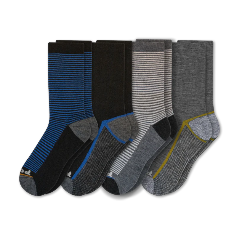 4 Pack - Men's Light-Weight Crew Pacas Socks 53 4 Pack - Men's Light-Weight Crew Pacas Socks
