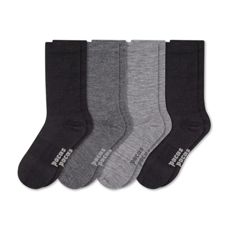 4 Pack - Men's Light-Weight Crew Pacas Socks 66 4 Pack - Men's Light-Weight Crew Pacas Socks