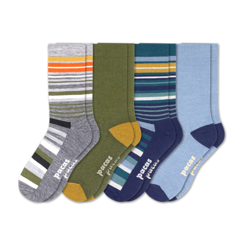 4 Pack - Men's Light-Weight Crew Pacas Socks 69 4 Pack - Men's Light-Weight Crew Pacas Socks