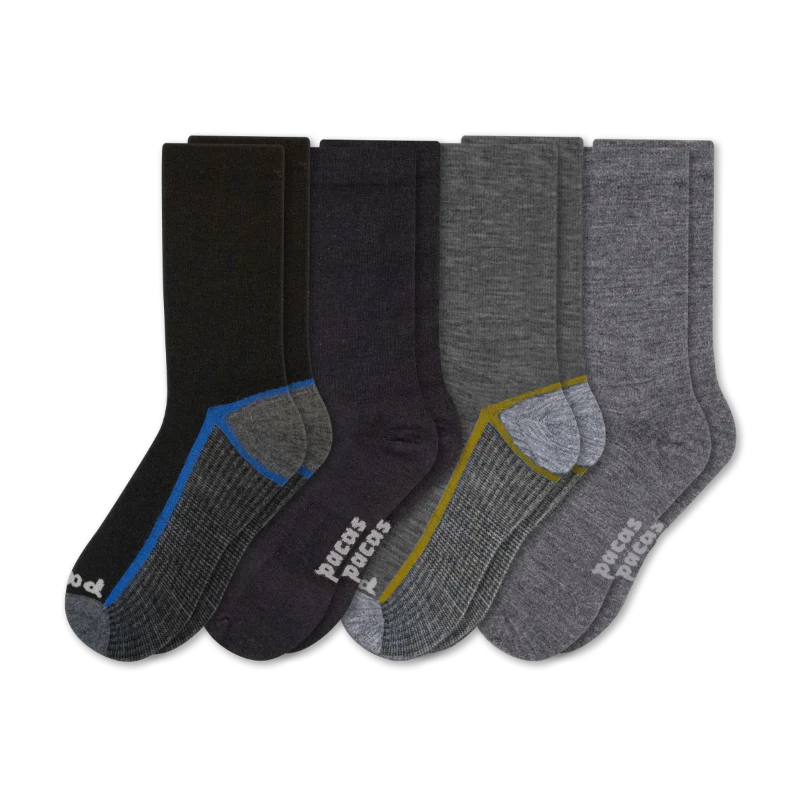 4 Pack - Men's Light-Weight Crew Pacas Socks 78 4 Pack - Men's Light-Weight Crew Pacas Socks