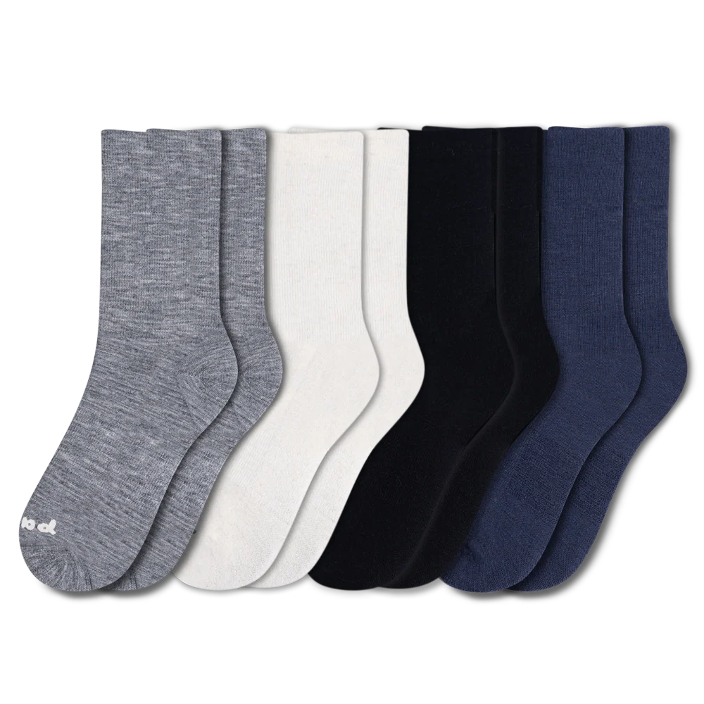 4 Pack - Men's Light-Weight Crew Pacas Socks 8 4 Pack - Men's Light-Weight Crew Pacas Socks