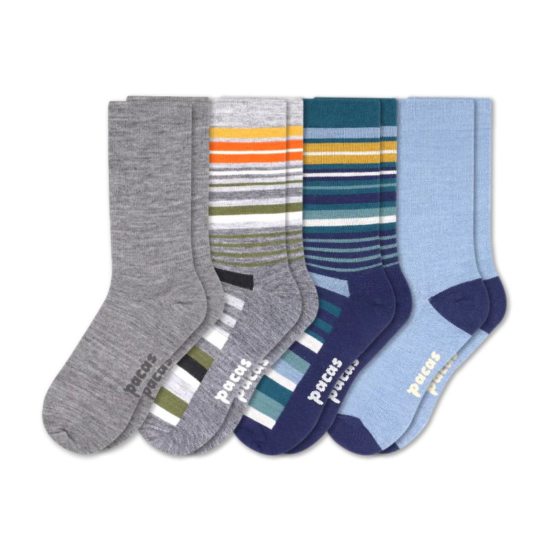 4 Pack - Men's Light-Weight Crew Pacas Socks 86 4 Pack - Men's Light-Weight Crew Pacas Socks