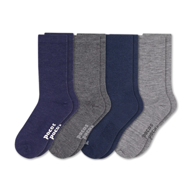 4 Pack - Men's Light-Weight Crew Pacas Socks 88 4 Pack - Men's Light-Weight Crew Pacas Socks