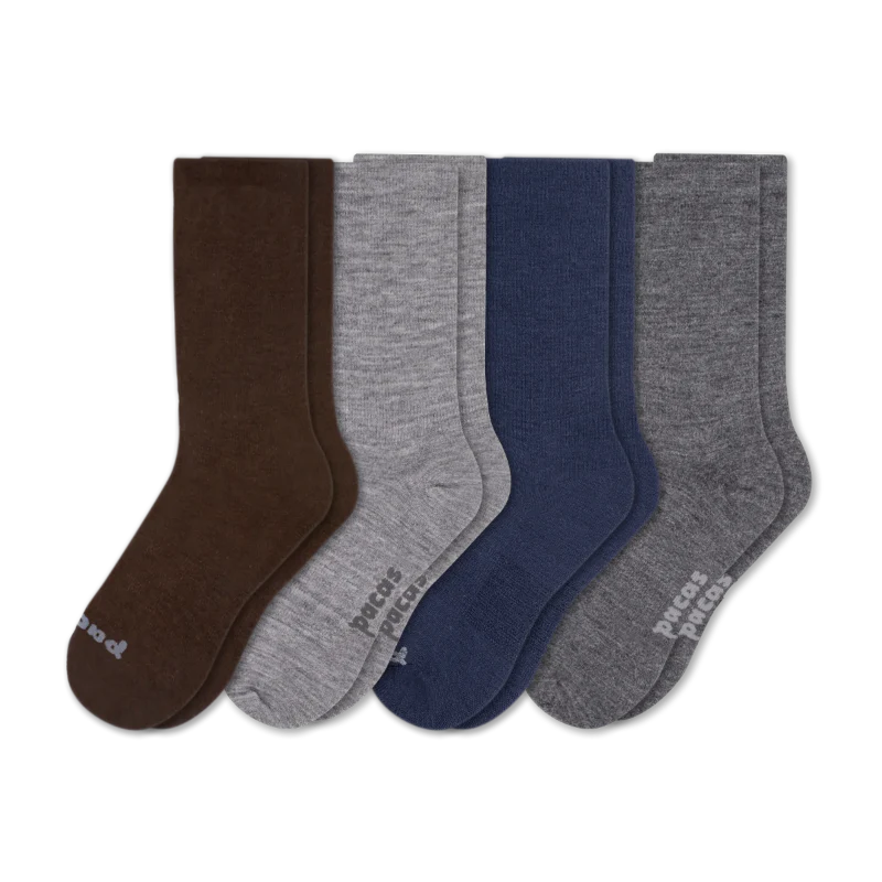 4 Pack - Men's Light-Weight Crew Pacas Socks 90 4 Pack - Men's Light-Weight Crew Pacas Socks
