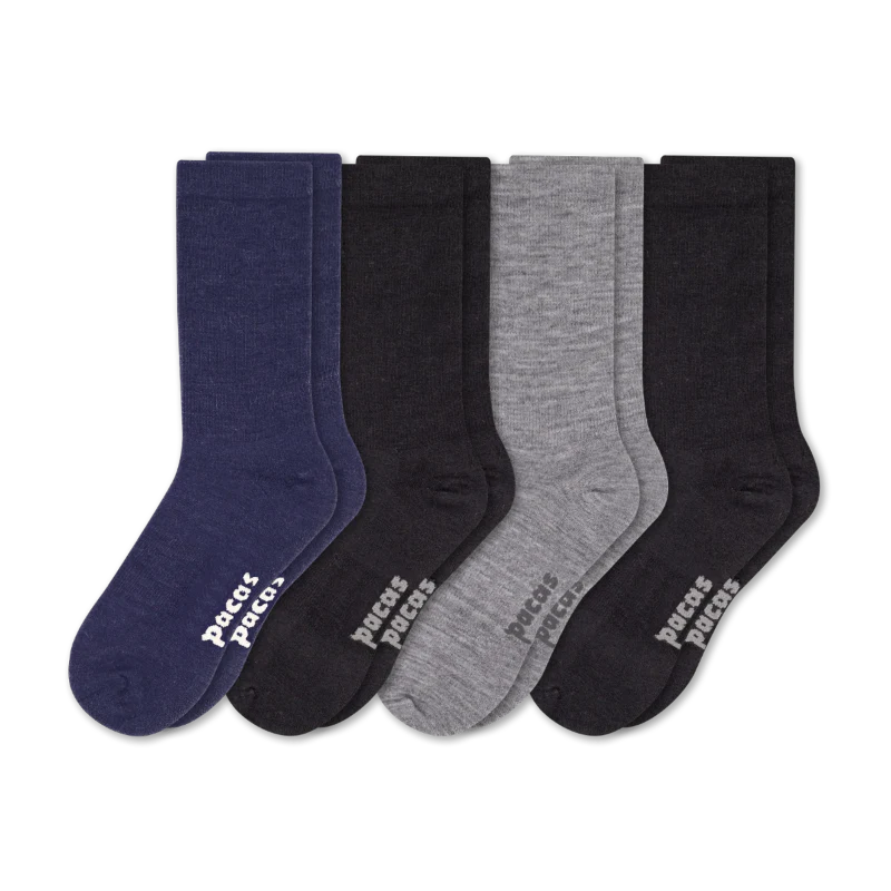 4 Pack - Men's Light-Weight Crew Pacas Socks 91 4 Pack - Men's Light-Weight Crew Pacas Socks