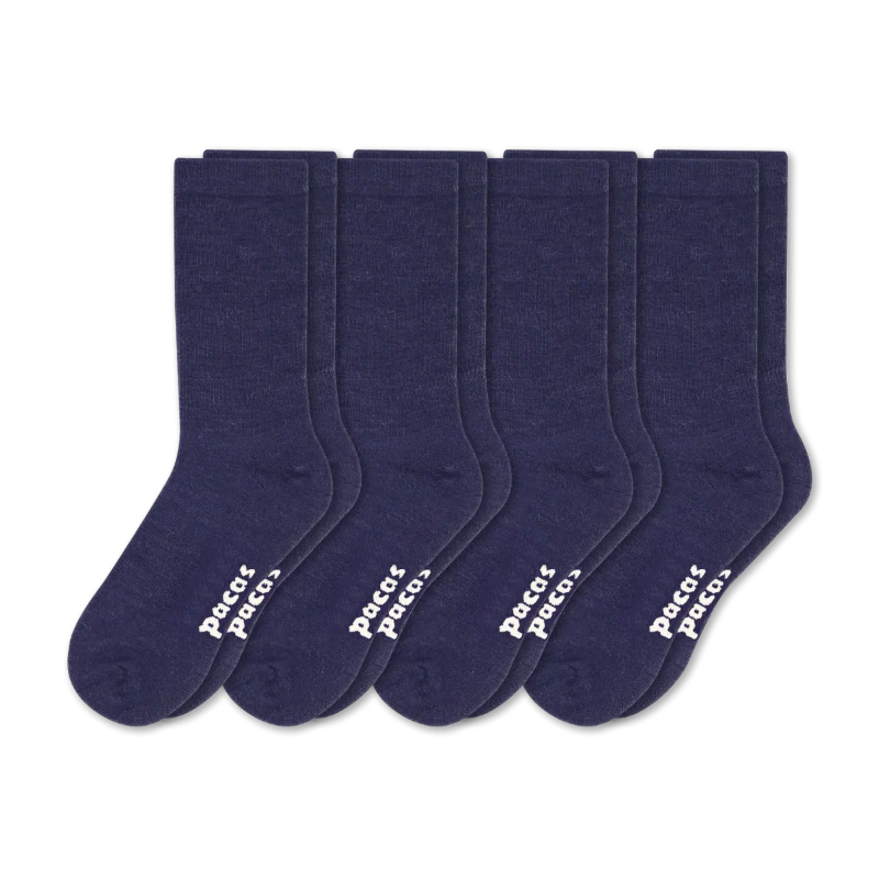4 Pack - Men's Light-Weight Crew Pacas Socks 92 4 Pack - Men's Light-Weight Crew Pacas Socks