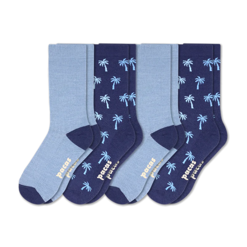 4 Pack - Men's Light-Weight Crew Pacas Socks 96 4 Pack - Men's Light-Weight Crew Pacas Socks