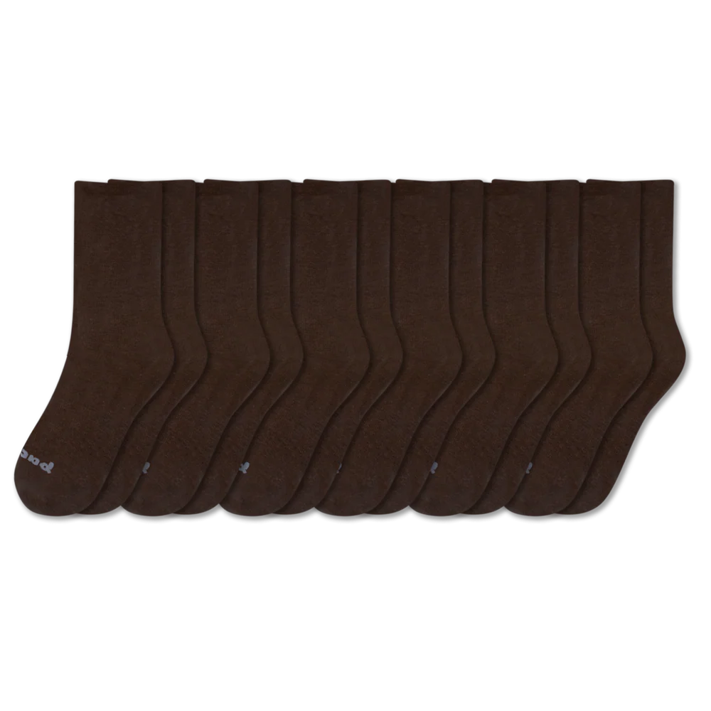6 Pack - Men's Light-Weight Crew Pacas Socks