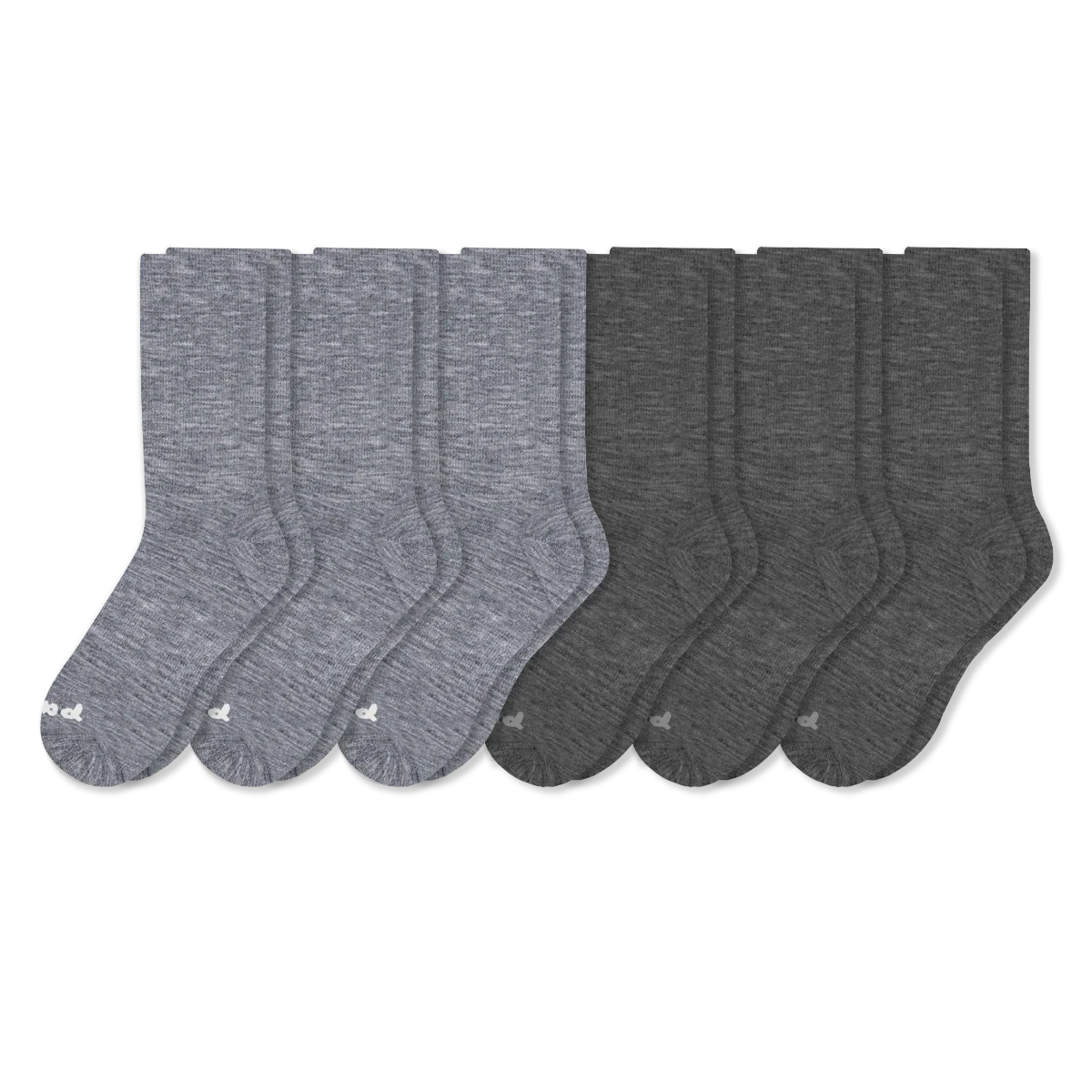 6 Pack - Men's Light-Weight Crew Pacas Socks