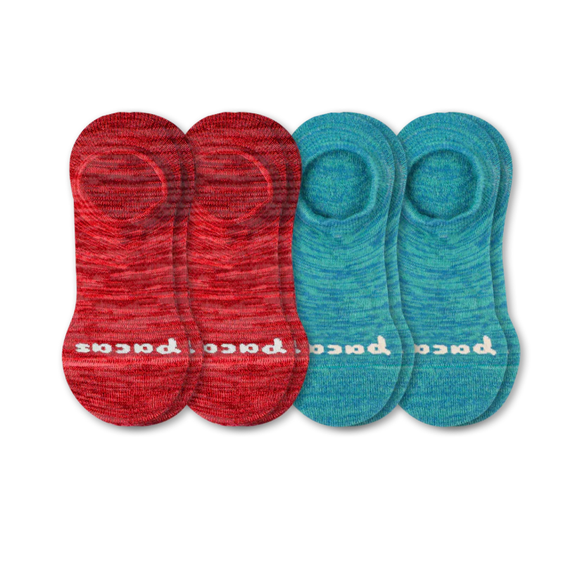 4 Pack - Women's No Show Socks