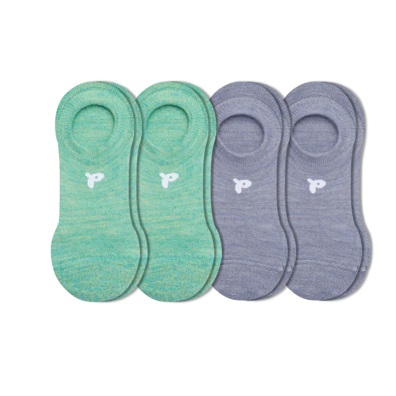 4 Pack - Women's No Show Socks
