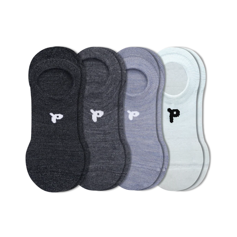 4 Pack - Women's No Show Socks