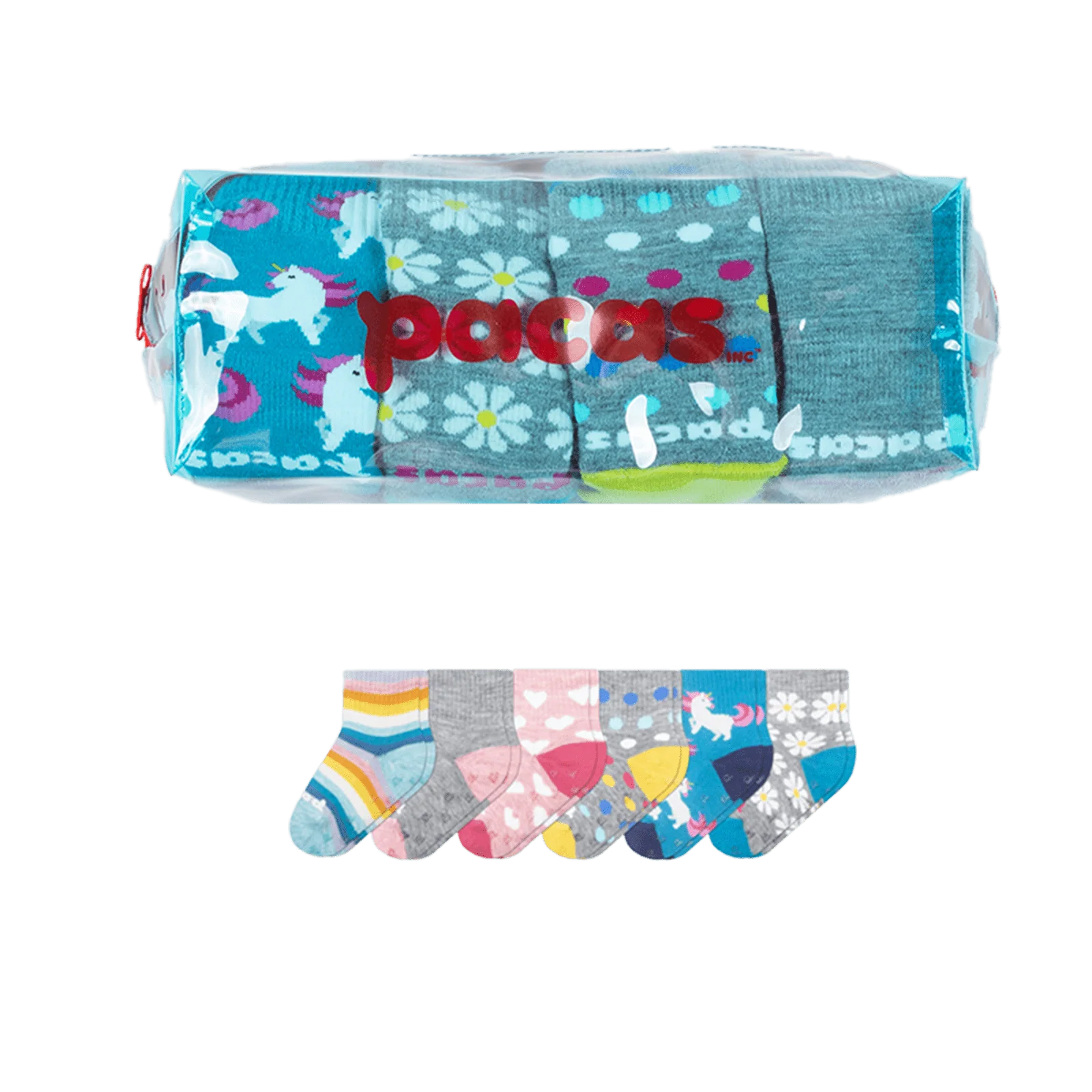 6 Pack - Toddler Pacas Gripper Socks 15 6 Pack - Toddler Pacas Gripper Socks