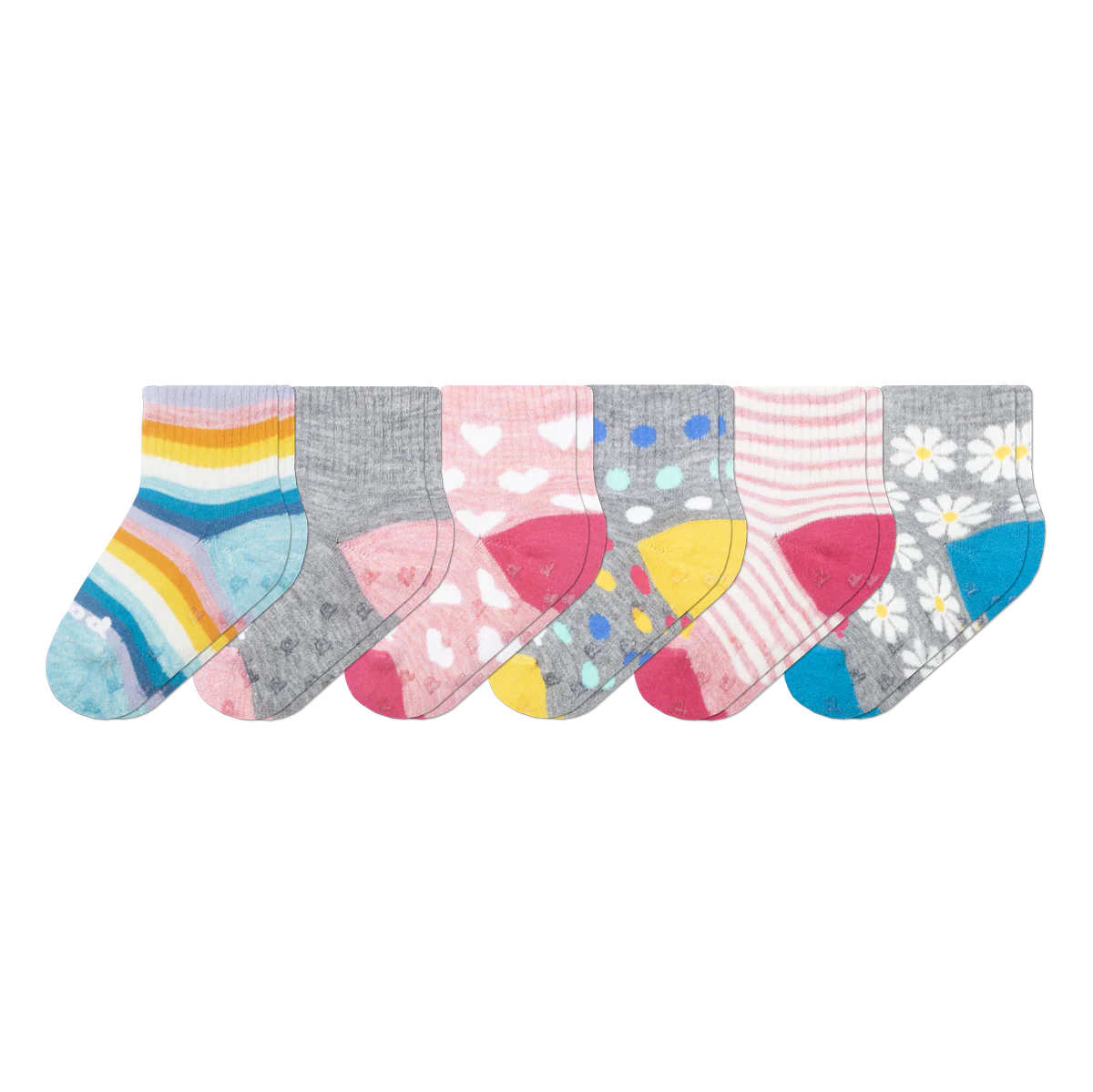 6 Pack - Toddler Pacas Gripper Socks 6 6 Pack - Toddler Pacas Gripper Socks