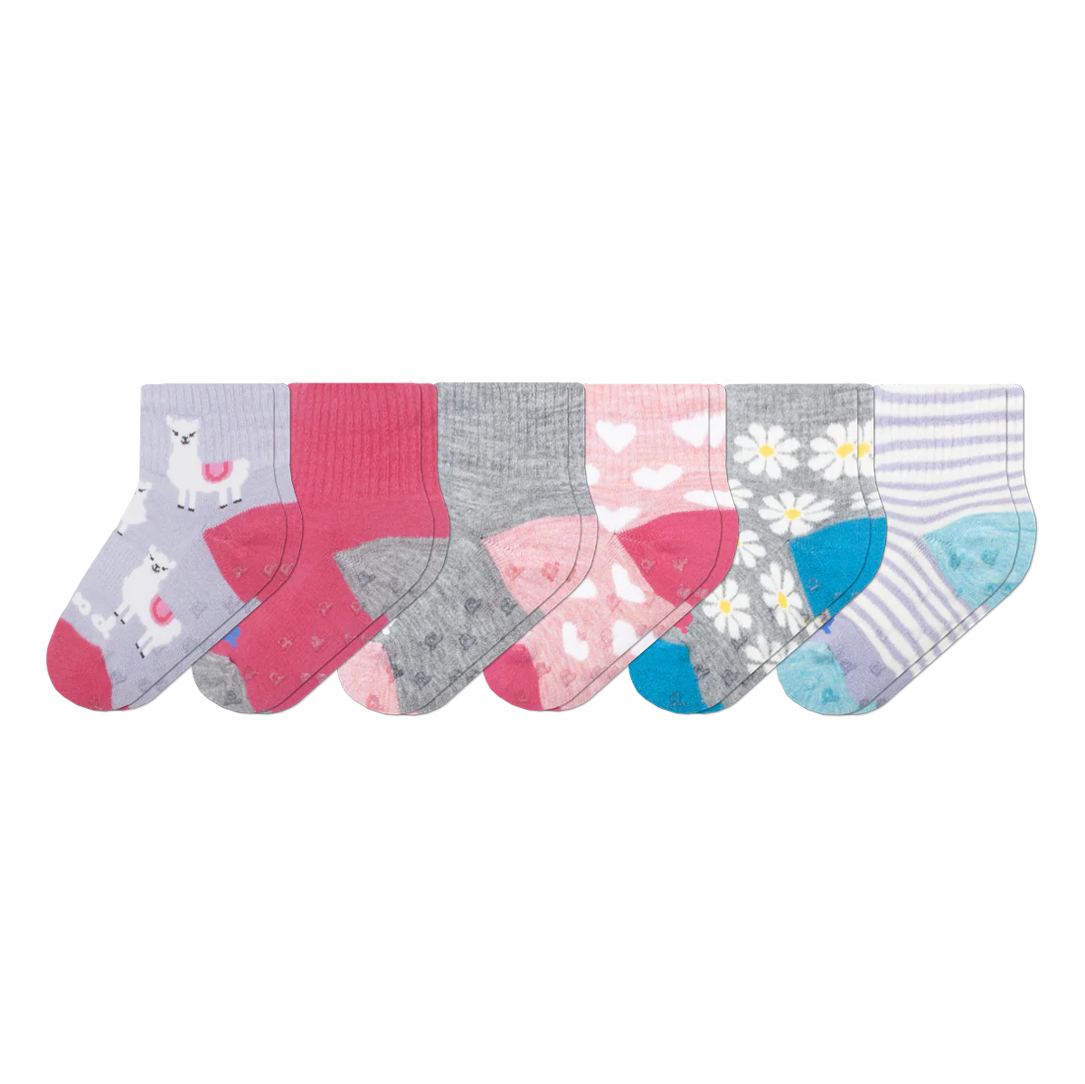 6 Pack - Toddler Pacas Gripper Socks 7 6 Pack - Toddler Pacas Gripper Socks