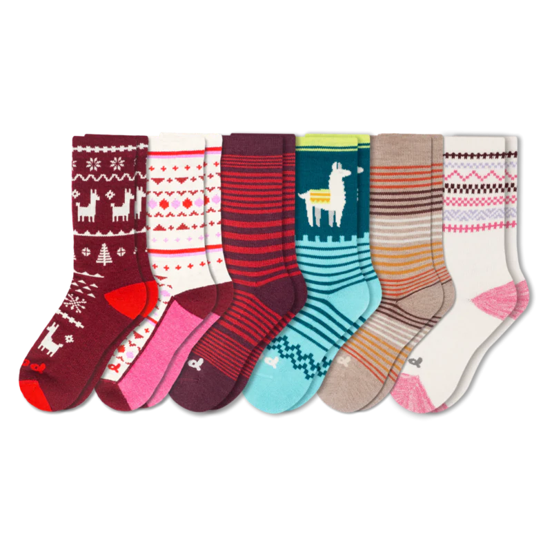 6 Pack - Women's Crew Pacas Socks 111 6 Pack - Women's Crew Pacas Socks