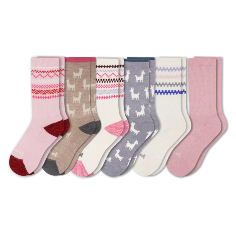 6 Pack - Women's Crew Pacas Socks 113 6 Pack - Women's Crew Pacas Socks