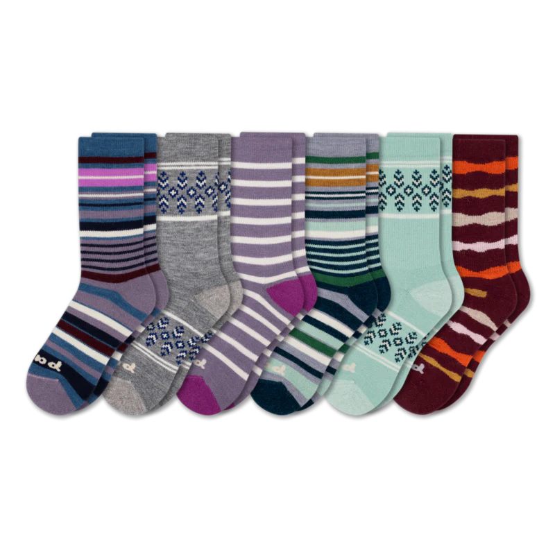 6 Pack - Women's Crew Pacas Socks 116 6 Pack - Women's Crew Pacas Socks