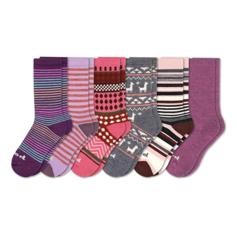 6 Pack - Women's Crew Pacas Socks 119 6 Pack - Women's Crew Pacas Socks