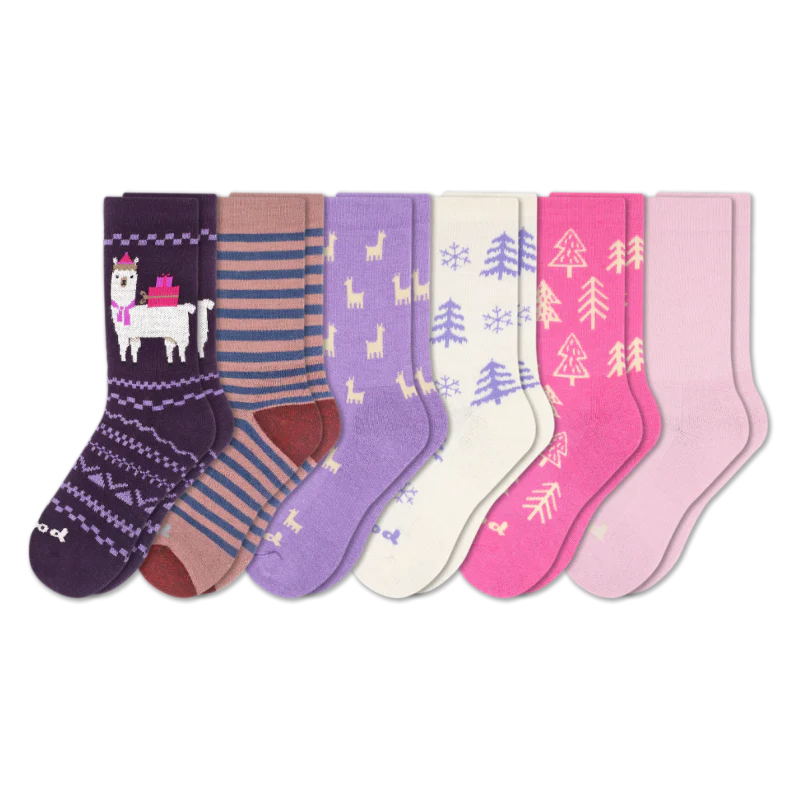 6 Pack - Women's Crew Pacas Socks 126 6 Pack - Women's Crew Pacas Socks