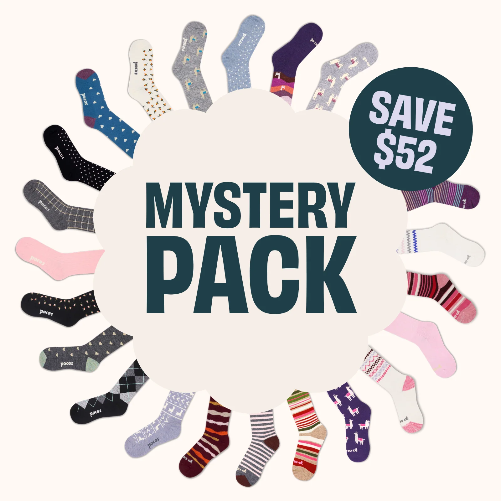 6 Pack - Women's Crew Pacas Socks 149 6 Pack - Women's Crew Pacas Socks