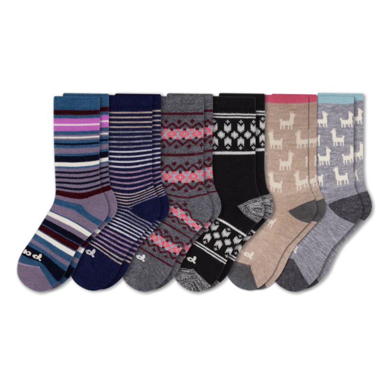 6 Pack - Women's Crew Pacas Socks 151 6 Pack - Women's Crew Pacas Socks