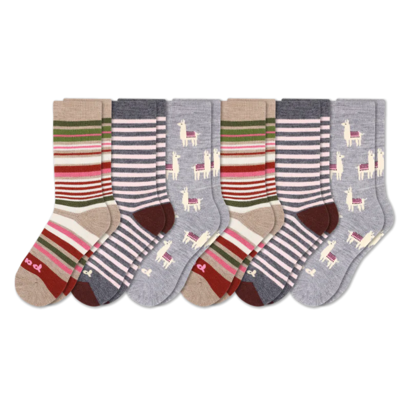 6 Pack - Women's Crew Pacas Socks 154 6 Pack - Women's Crew Pacas Socks