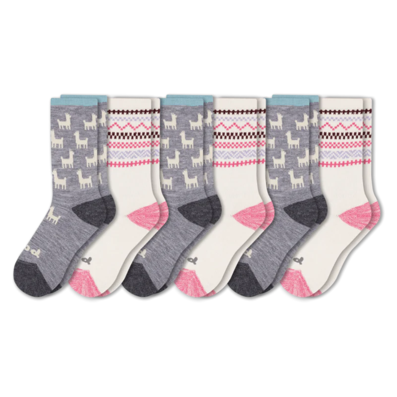6 Pack - Women's Crew Pacas Socks 155 6 Pack - Women's Crew Pacas Socks