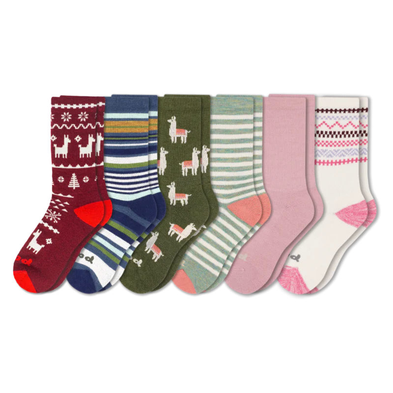 6 Pack - Women's Crew Pacas Socks 157 6 Pack - Women's Crew Pacas Socks