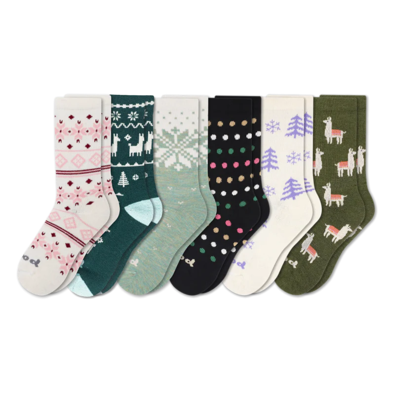 6 Pack - Women's Crew Pacas Socks 158 6 Pack - Women's Crew Pacas Socks