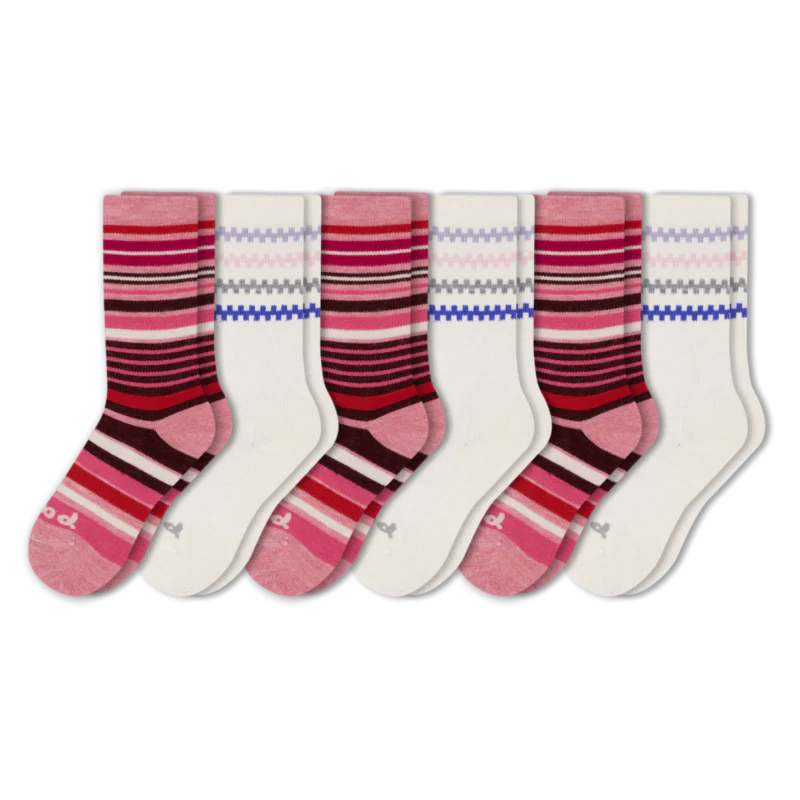 6 Pack - Women's Crew Pacas Socks 160 6 Pack - Women's Crew Pacas Socks