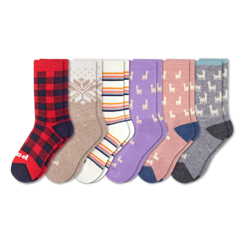 6 Pack - Women's Crew Pacas Socks 172 6 Pack - Women's Crew Pacas Socks