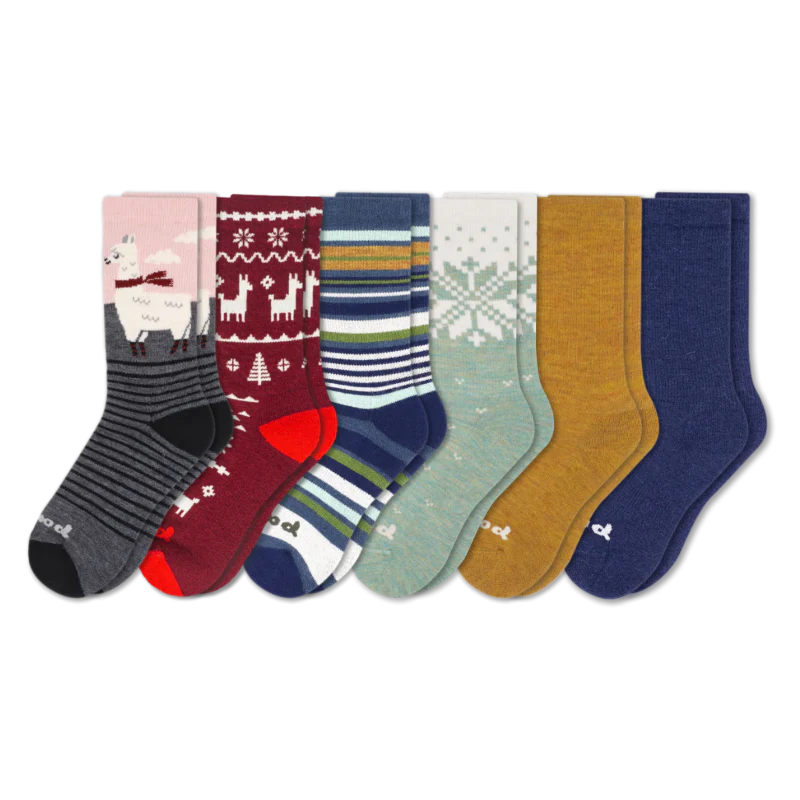 6 Pack - Women's Crew Pacas Socks 175 6 Pack - Women's Crew Pacas Socks