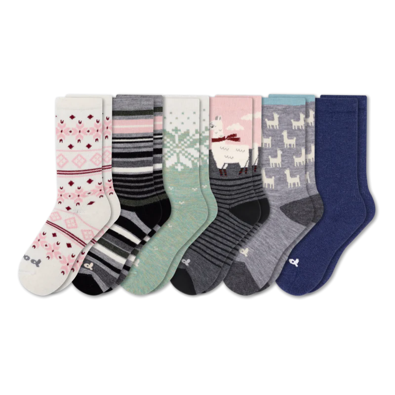 6 Pack - Women's Crew Pacas Socks 177 6 Pack - Women's Crew Pacas Socks