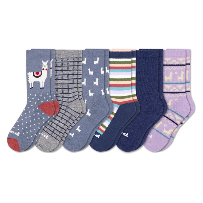 6 Pack - Women's Crew Pacas Socks 225 6 Pack - Women's Crew Pacas Socks