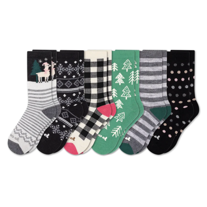 6 Pack - Women's Crew Pacas Socks 23 6 Pack - Women's Crew Pacas Socks