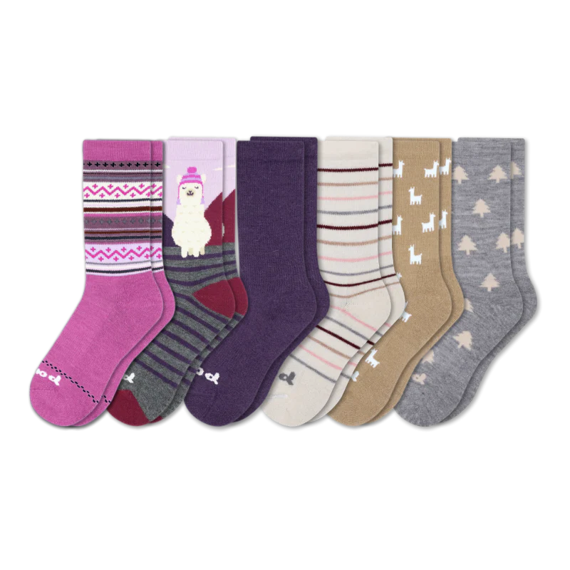 6 Pack - Women's Crew Pacas Socks 239 6 Pack - Women's Crew Pacas Socks