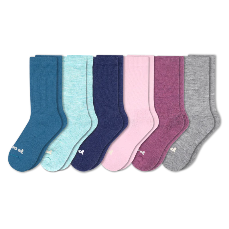 6 Pack - Women's Crew Pacas Socks 24 6 Pack - Women's Crew Pacas Socks