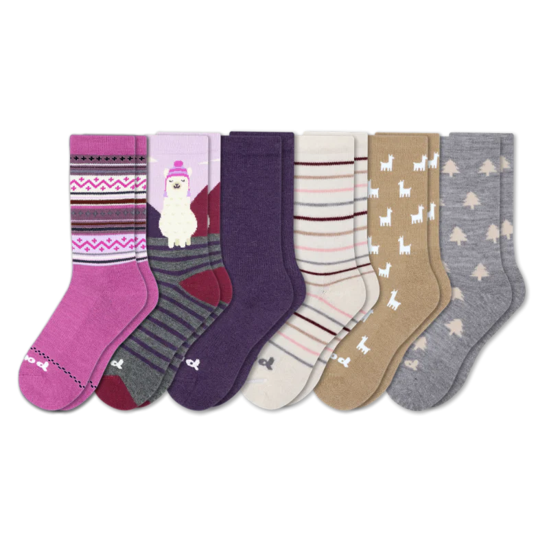 6 Pack - Women's Crew Pacas Socks 240 6 Pack - Women's Crew Pacas Socks