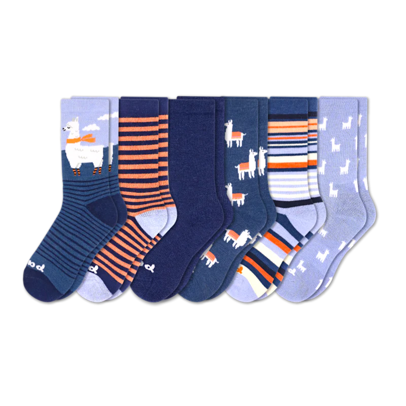 6 Pack - Women's Crew Pacas Socks 27 6 Pack - Women's Crew Pacas Socks