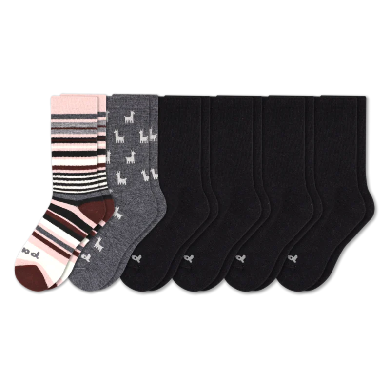 6 Pack - Women's Crew Pacas Socks 35 6 Pack - Women's Crew Pacas Socks