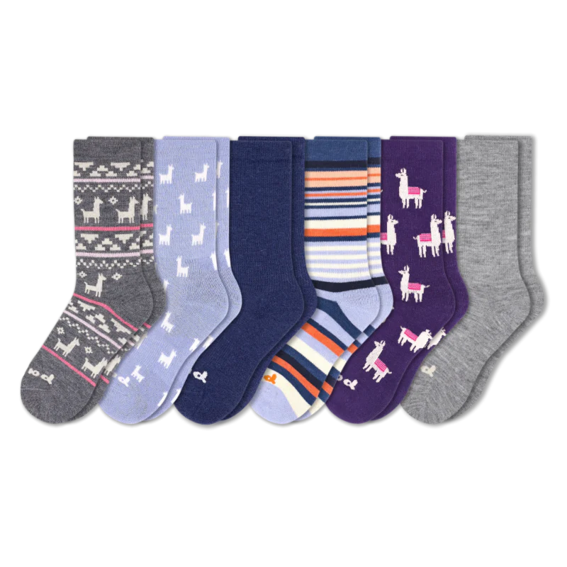 6 Pack - Women's Crew Pacas Socks 48 6 Pack - Women's Crew Pacas Socks