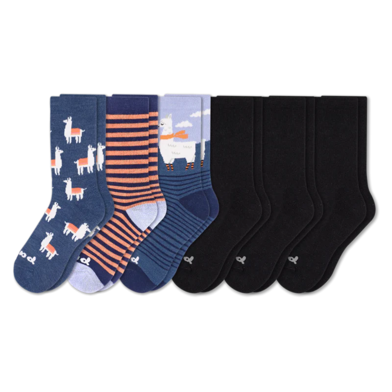 6 Pack - Women's Crew Pacas Socks 52 6 Pack - Women's Crew Pacas Socks