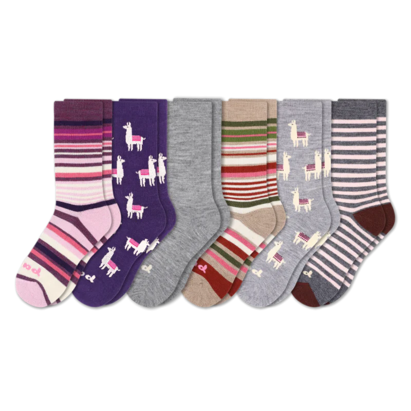 6 Pack - Women's Crew Pacas Socks 57 6 Pack - Women's Crew Pacas Socks