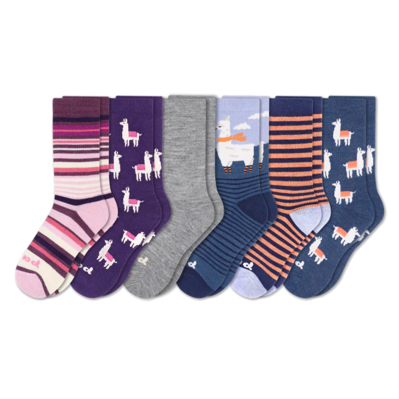 6 Pack - Women's Crew Pacas Socks 62 6 Pack - Women's Crew Pacas Socks