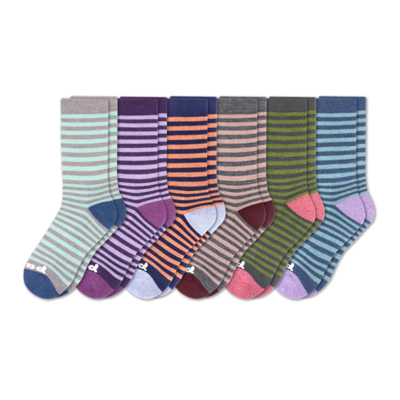 6 Pack - Women's Crew Pacas Socks 7 6 Pack - Women's Crew Pacas Socks