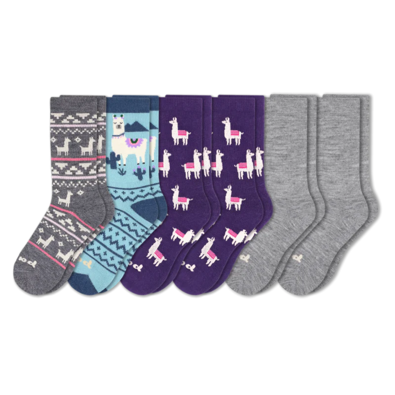 6 Pack - Women's Crew Pacas Socks 71 6 Pack - Women's Crew Pacas Socks