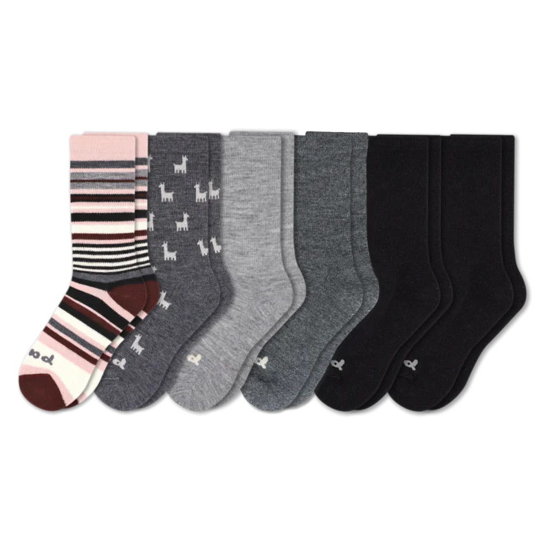 6 Pack - Women's Crew Pacas Socks 76 6 Pack - Women's Crew Pacas Socks