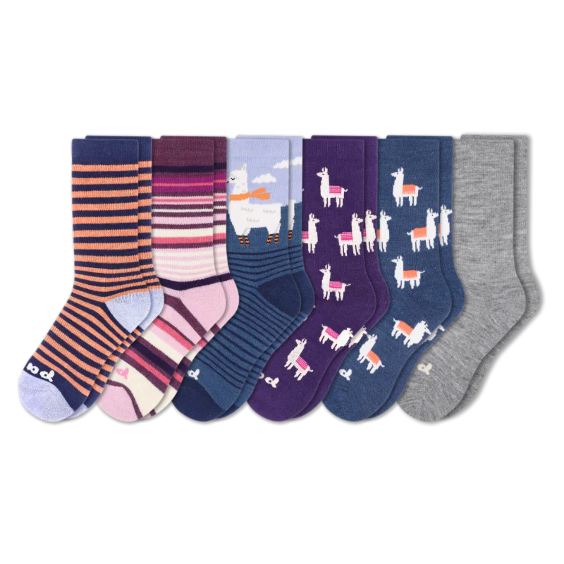 6 Pack - Women's Crew Pacas Socks 83 6 Pack - Women's Crew Pacas Socks