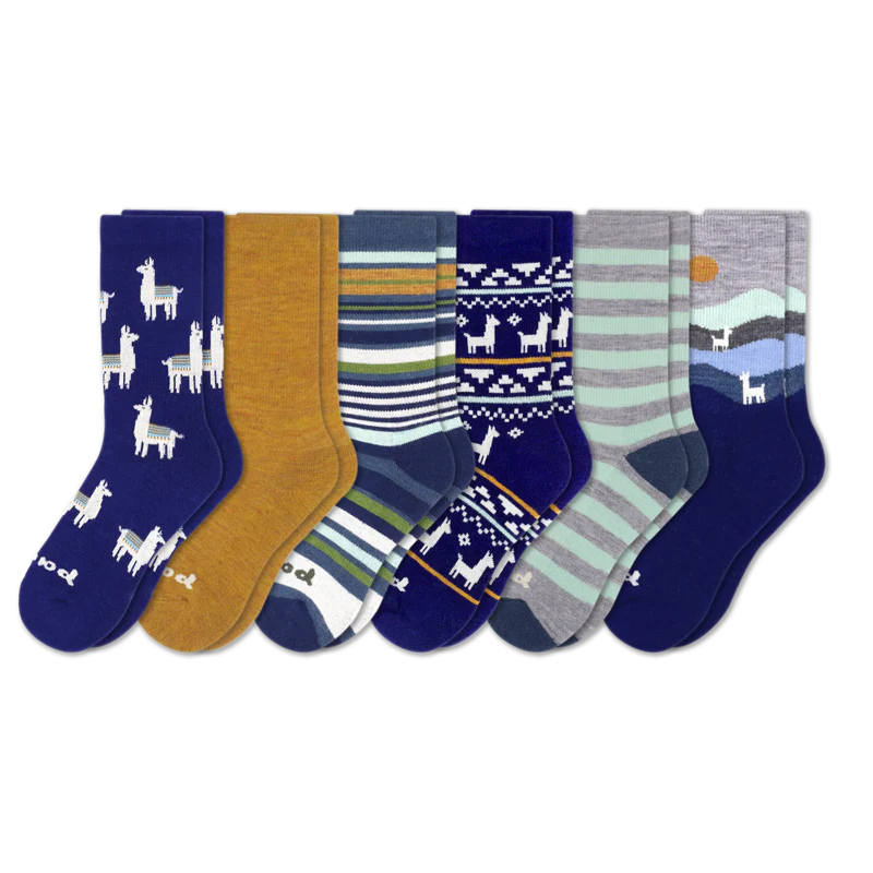 6 Pack - Women's Crew Pacas Socks 9 6 Pack - Women's Crew Pacas Socks